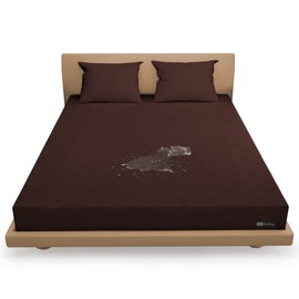 SGI bedding RV Bunk Mattress Protector 28X75 Cot Bed Super Soft Waterproof and Breathable Terry Cotton Mattress Protector for RV Bunks and Truck Sleepers-Perfectly Fitted up to 15" Deep -Chocolate