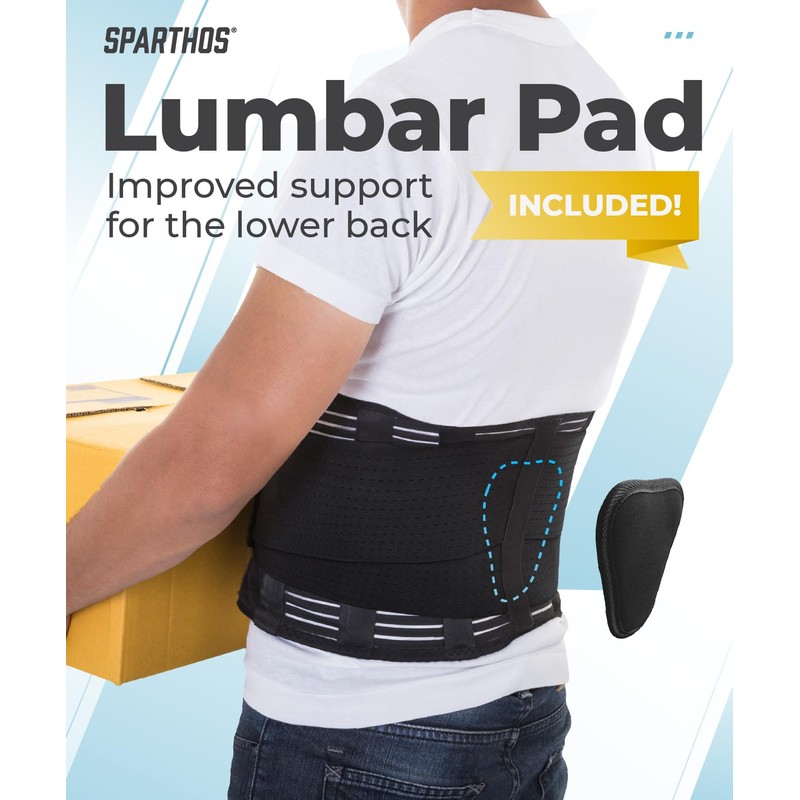 Sparthos Lumbar Support Belt - Immediate Relief from Back Pain,