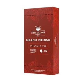 100 Pcs Three Kings Coffee Capsules Compatible with Nespresso Machines – Coffee Pods for Nespresso Machines –Milano Intenso Blend