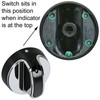 spares2go Plate Burner Gas Switch Knob for Ovens/New World Oven
