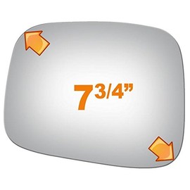 Burco 2733 Driver Side Replacement Mirror Glass for 1998-2004 HONDA PASSPORT, 1998-2000 ISUZU AMIGO, 1998-2004 ISUZU RODEO