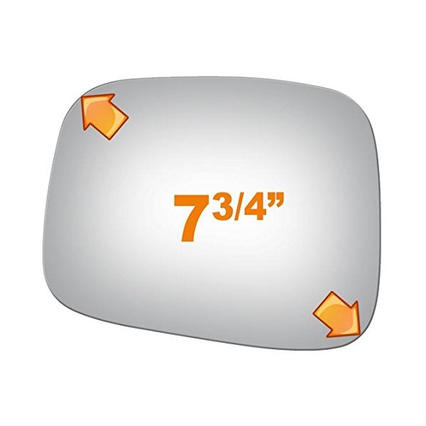 Burco 2733 Driver Side Replacement Mirror Glass for 1998-2004 HONDA