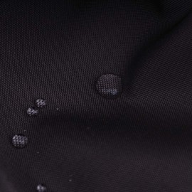 Homehold Waterproof Polyester Shower Curtain With Hooks, 240 x 200cm Black Bath Curtain