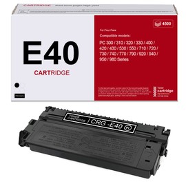 High Yield E40 Black Toner Cartridge (1491A002AA): NUC Compatible Cartridge E40 CRG-E40 Toner Replacement for Canon E40 Toner Cartridge PC 320 530 720 770 920 950 Printer - 1 Pack