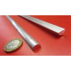 Basic Aluminum Half Round Rod (.375")  3/8" Dia,  x 6 Foot Length, 2 units