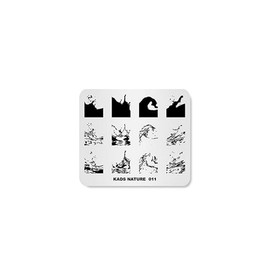KADS Nail Stamp Nail Stamping Plate Natural Series Nail Stencil Nail Art Tool (NA011) / KADS 네일 스탬프 네일 스탬핑 플레이트 내추럴 계열 네일 스텐실 네일 아트 도구 (NA011)