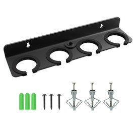 Etour [2025 Upgrade ] Multi Microphone Holder for Mic Stand Storage Organizer for Handheld Dynamic Wired and Wireless Mics Wall Mounter or Rubber Padding to 5/8"-27 or 3/8"-16 Threaded