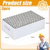 3 Pcs Diamond Hand Polishing Pads, 60 Grit Diamond Sanding