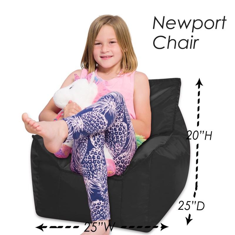 Posh Creations Bean Bag Chair Structured Comfy Seat Use for