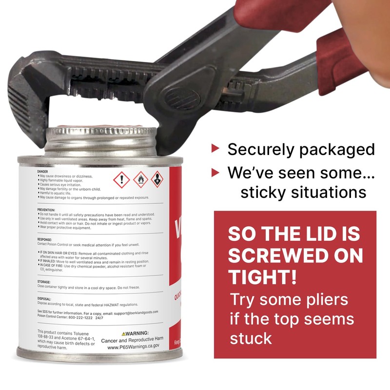 [8 oz] Vinyl Cement Glue - Super Glue for Inflatables