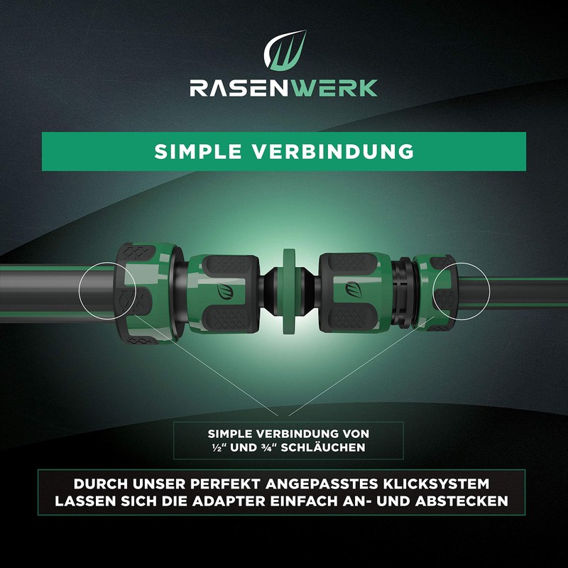 RASENWERK® - Hose Coupling for Connectors - Garden Hose Connector