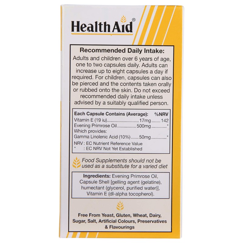 HealthAid Evening Primrose Oil 500 mg 120 Capsules