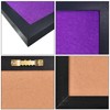 Purple Bulletin Boards Cork Board with Felt, 38x28CM Small Display