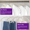 MIZGI Premium Velvet Hangers 50-Pack,No Shoulder Bump Hangers W/Tie Bar