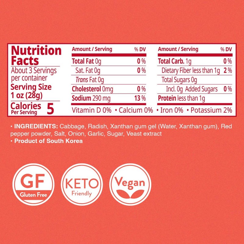 JONGGA Spicy Napa Cabbage Kimchi – (Pack of 8), Shelf-Stable