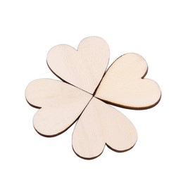 Heart Shape Wood, Blank Wooden Love Heart Slices Wood Labels for Wedding DIY Arts Crafts Card Making Valentine Decoration(25mm)