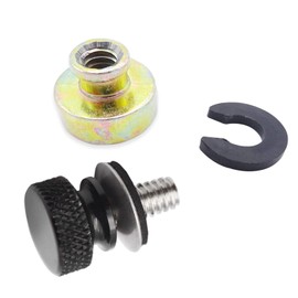 XJMOTO XJMOTO Seat Bolt Screw Nut Kit 1/4"-20 Thread Compatible with Harley Davidson Touring Softail Dyna Sportster 1986-2024 Model