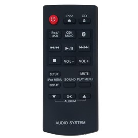 AULCMEET Replacement Remote Control N2QAYC000081 Fit for Panasonic Compact Stereo System SC-HC38DB SC-HC38 SC-HC58DB SC-HC58