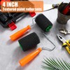 GlikCeil 6 Pcs 4 Inch Paint Roller with Foam Roller