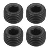 uxcell 4Pcs Male Thread Socket Pipe Plugs, M14-1.5x10mm Carbon Steel