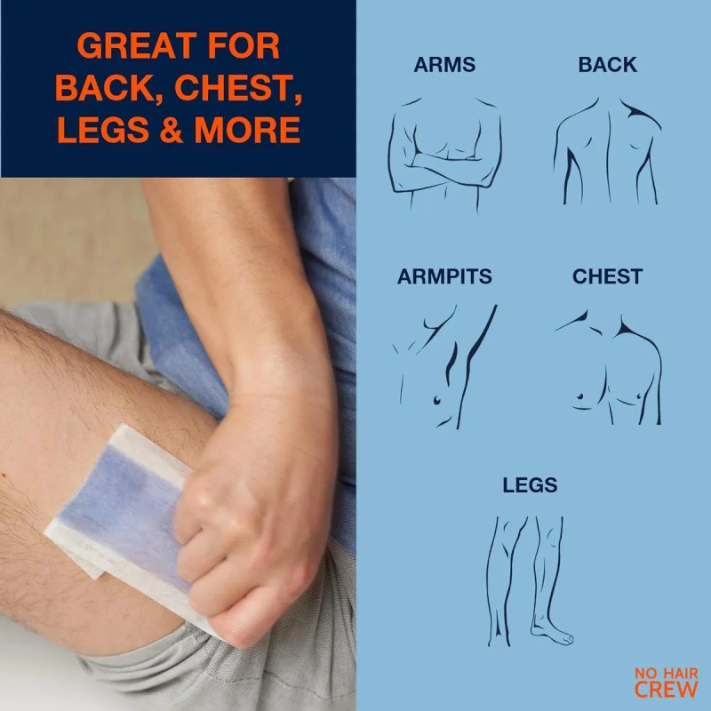 No Hair Crew Tiras De Cera Corporal Tiras De Cera