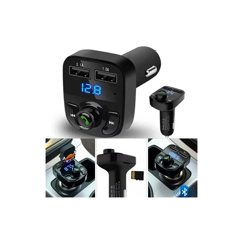 Transmisor FM Bluetooth Yixoo para Auto con Manos Libres y