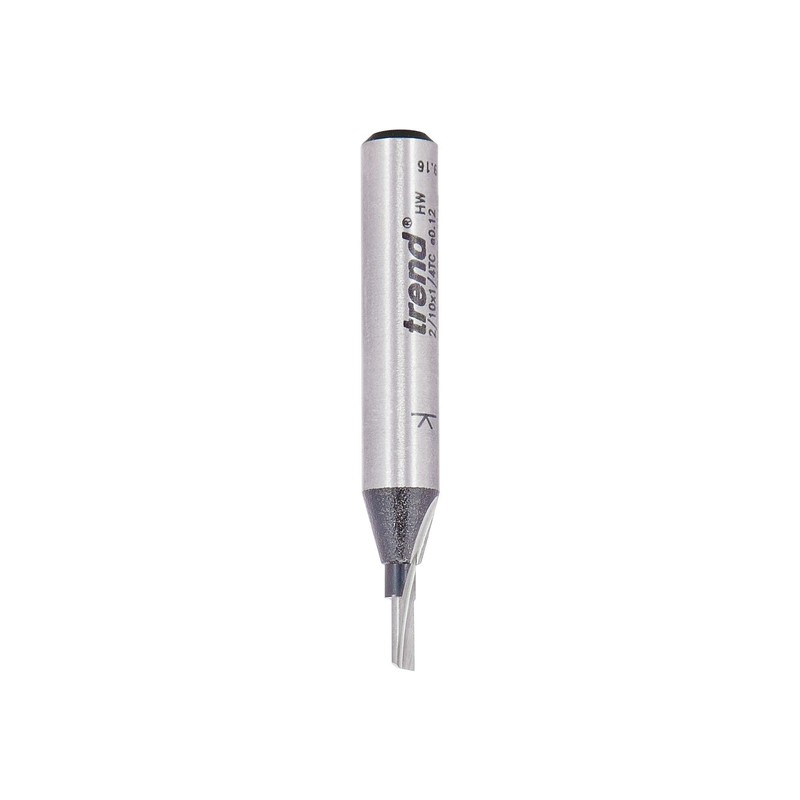 Trend Professional Single Flute Cutter, 1/4 Inch Shank, 2mm Cut