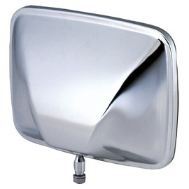 Fit System RH067 Driver/Passenger Side Replacement Universal Head Mirror, chrome