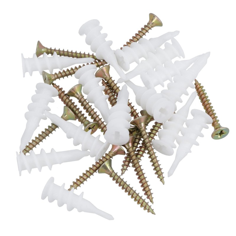 Plasterboard Nylon Fixings Cavity Wall Speed Anchor Plugs and Screws