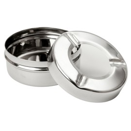 3 1/2" St/Steel Windproof Ashtray