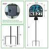 Solar Address Signs for Houses,YY Gardenia House Numbers for Outside,Metal