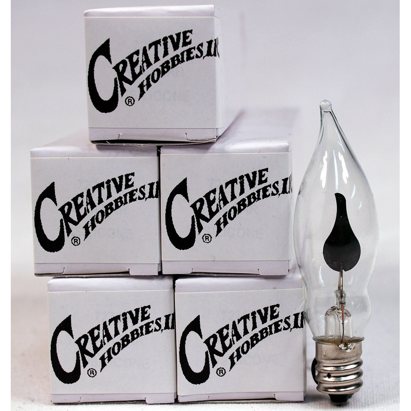 Creative Hobbies A101 Flicker Flame Light Bulb -3 Watt, 130