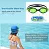 Kids Swimming Goggles with Adjustable Strap 2 Pack, Anti Fog