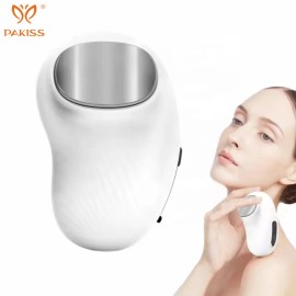 PAKISS Rechargeable Hot and Cold Face Massage Electric Skin Care Kit Toolcolor: White, power supply mode: Usb Recharge