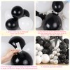 36pcs Black and White Double Sided Checkered Square Balloons Backdrop