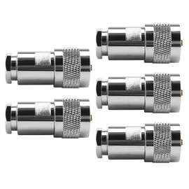Be In Your Mind 5Pcs PL259 Male to Coax Cable Adapter for 5D-FB Aircell 7 Ultraflex 7 LMR300