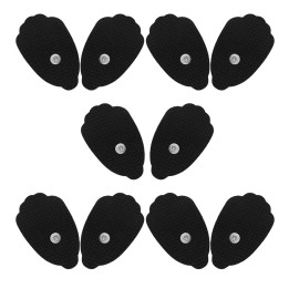 Techcare Massager Tens Unit Muscle Stimulator Electrodes Replacement Pads ( 3.5mm ) ( Pack of 10 )