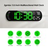 Zgrmbo Digital Wall Clock, 13" Large Display Digital Clock with