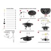 DongMingJianHui Vintage Industrial Pendant Lights Spider Lights Adjustable DIY Chandelier
