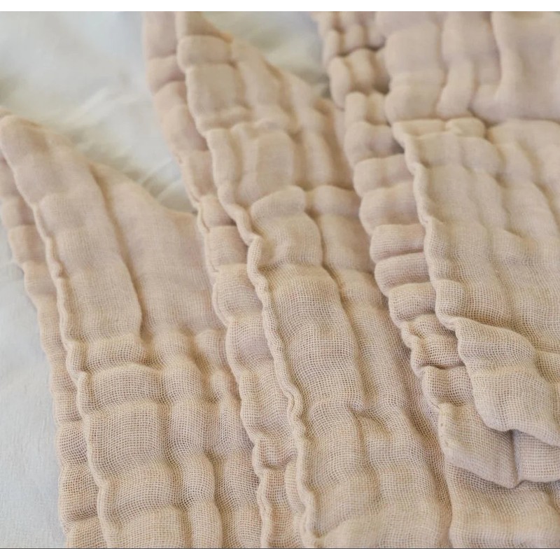Fibre For Good Cotton Muslin Blanket, White