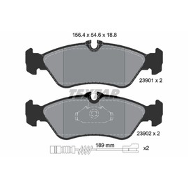 Textar 2390101 Brake Pad Set, Disc Brake