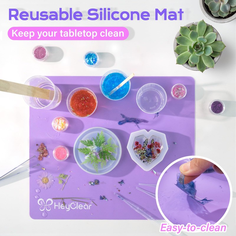 HeyClear Epoxy Resin Molds Silicone Start Kit -18 oz Super