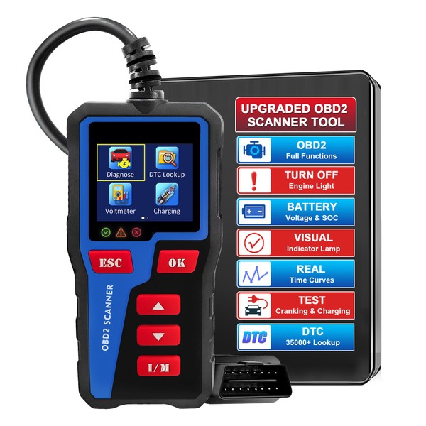 iKiKin AT300 Car Code Reader, OBD2 Car Code Scanner Check