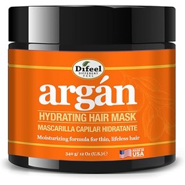 Difeel Argan Hydrating Hair Mask 12 oz. - Deep Hair Treatment for Dry Hair, Deep Hair Conditioner Treatment for Damaged Hair