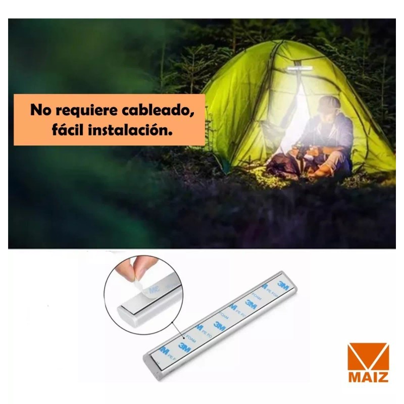 Maíz Lampara Sensor De Movimiento Recargable Usb 10 Focos Led