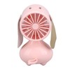 Handheld Fan Cute Cartoon Dog Shaped 3 Speeds Rechargeable Portable