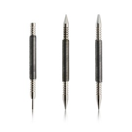 3 Piece Double Head Nail Setter Set, 5000 PSI Impact Force Tool for Removing the Door Hinge Pin, Hinge Pin Tool Hammerless Nail Set on 1/32 Inch and 1/16 Inch Punch Tool