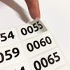 1-1000 Numbers Stickers Loose Tombola 40 x 20 mm