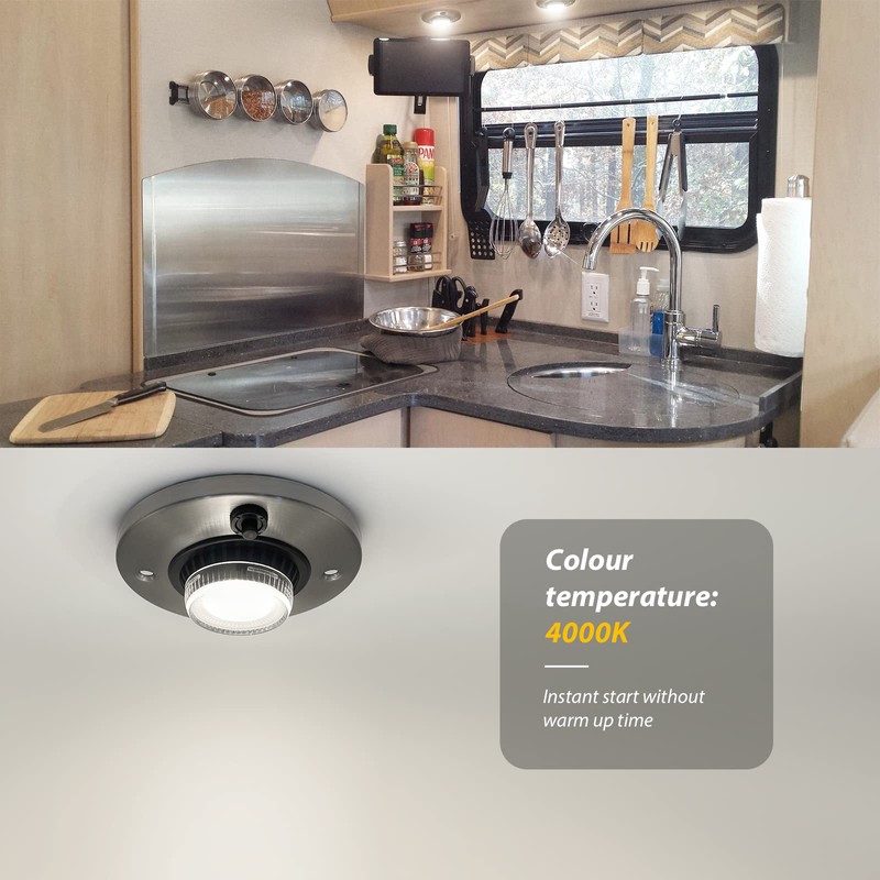Dream lighting 12v Light Fixtures with Switch 2w LED Recessed