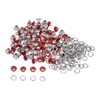HARFINGTON 100set Grommets Kit Metal Eyelets 3mm 1/8" Hole Tiny